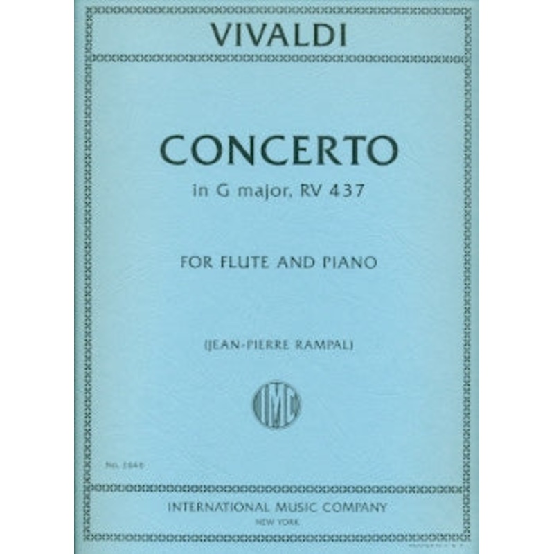 Concerto in G Major, RV437 (Flute and Piano)
