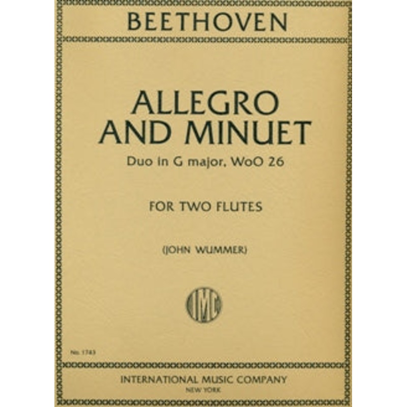 Duo in G Major, WoO 26 (Two Flutes)