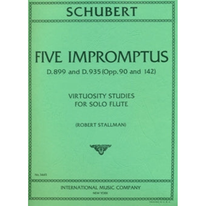 Five Impromptus (D899 & D935) (Flute Alone)