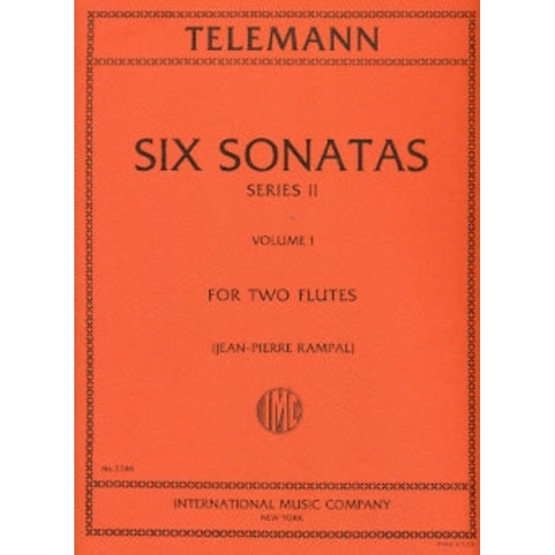 Six Sonatas, Series 2 – Volume 1 (Two Flutes)