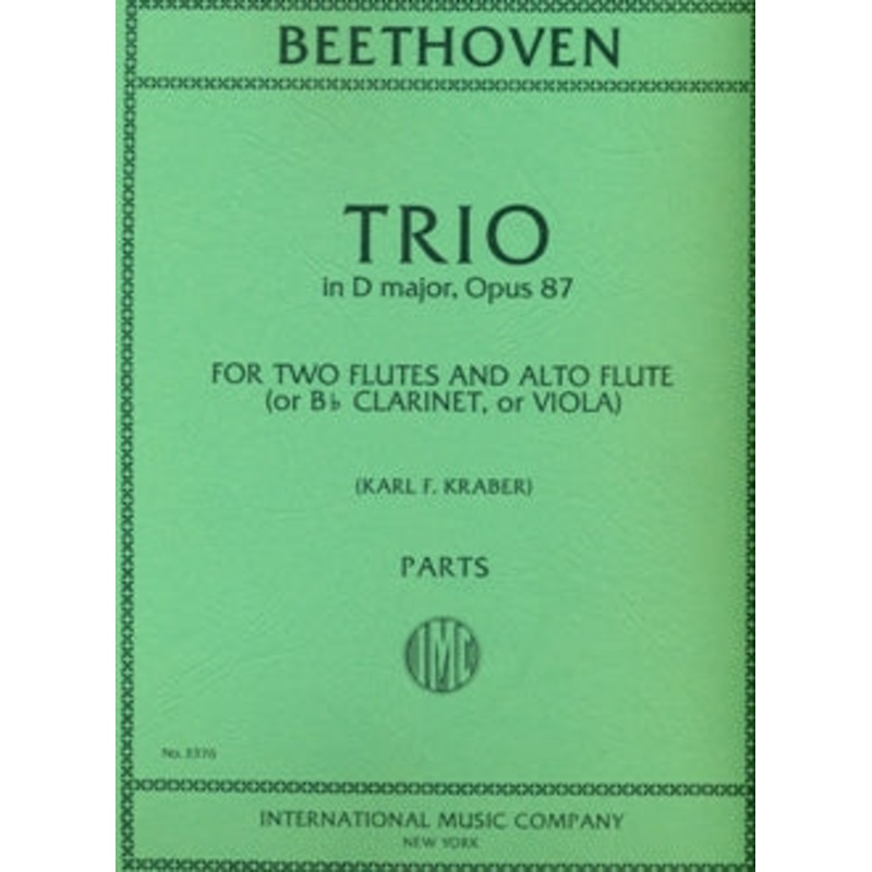 Trio in D Major, Op. 87 (Two Flutes and Alto Flute/Viola/Clarinet)