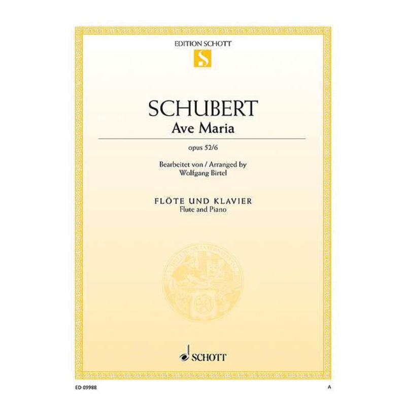 Ave Maria Op. 52, No. 6 (Flute and Piano)