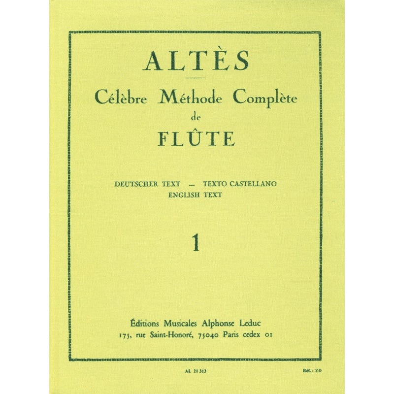 Complete Famous Method for Flute – Volume 1 (Studies and Etudes)