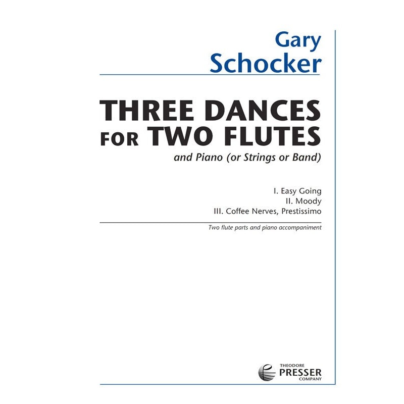 Three Dances for Two Flutes and Piano