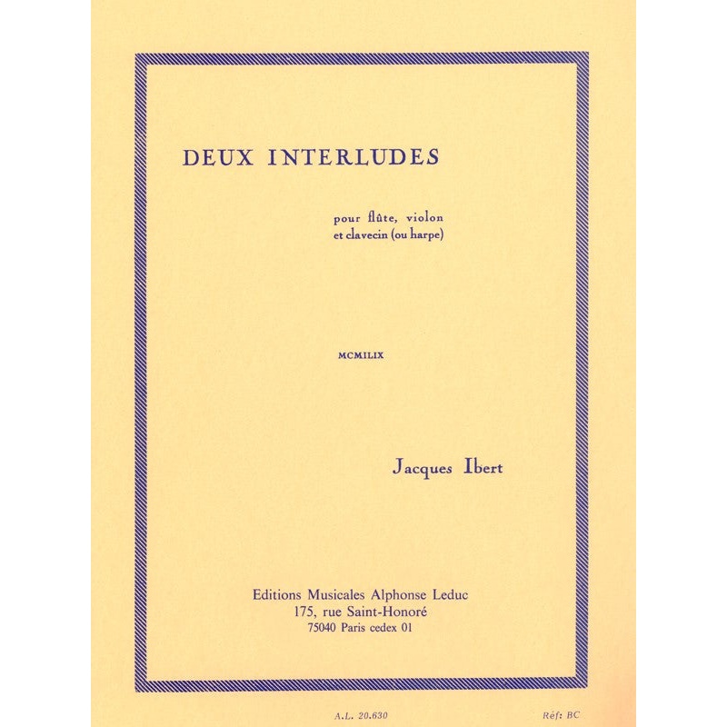 2 Interludes (Flute, Violin, Piano)