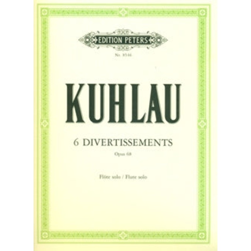 6 Divertissements Op. 68 (Flute Alone)