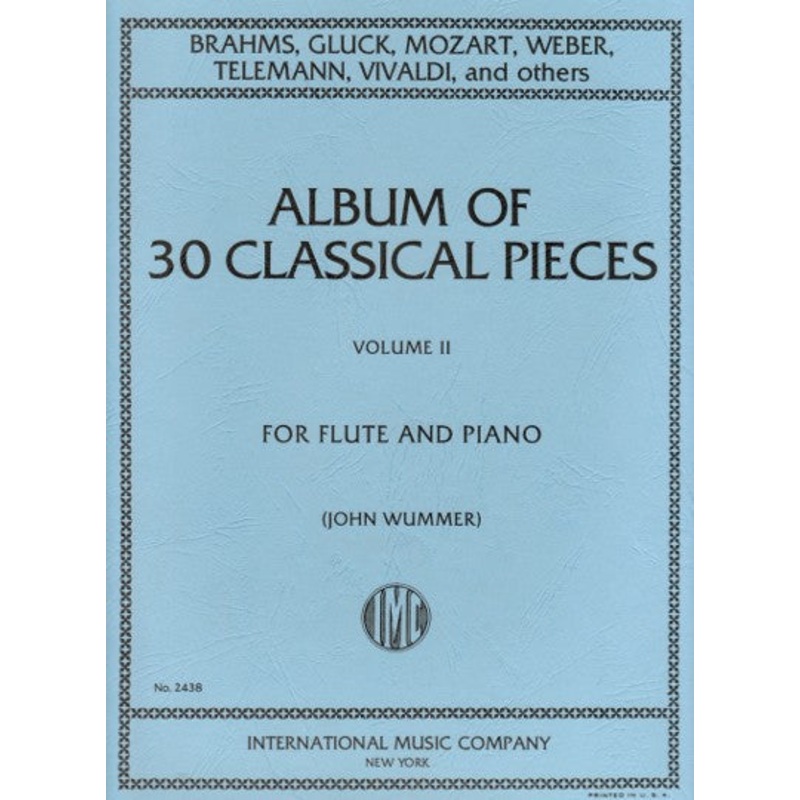 Album of 30 Classical Pieces Volume 2 (Flute and Piano)
