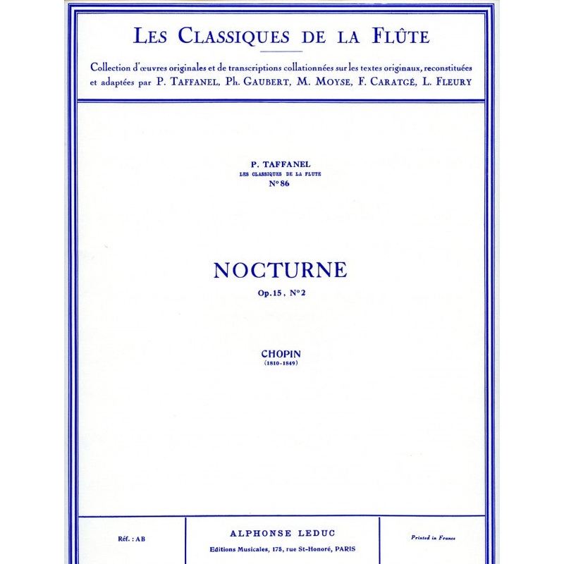 Chopin: Nocturne Op.15, No.2 (Flute and Piano)