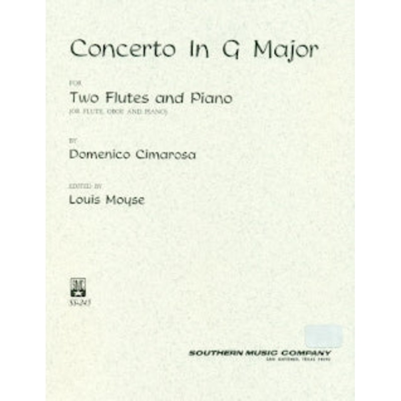 Concerto in G Major for 2 Flutes