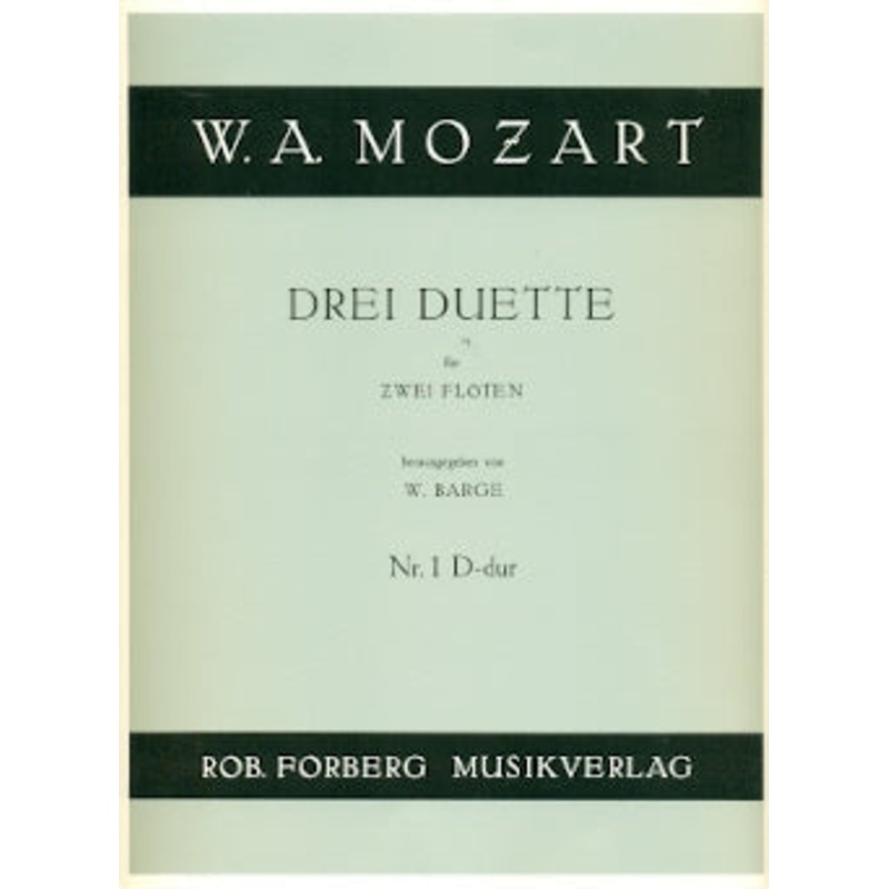 Duets (3) for Flutes: No. 1 in D Major