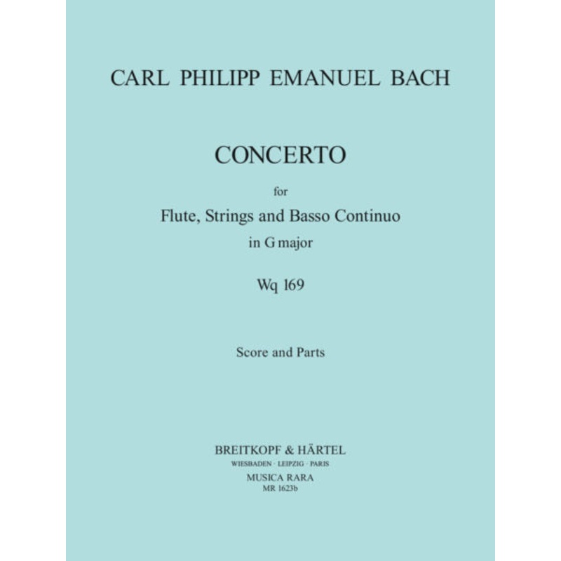Flute Concerto in G major Wq 169 (Full Score)