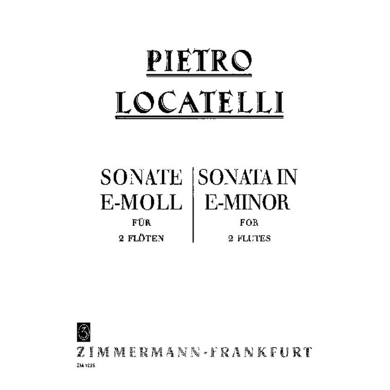 Sonata in E minor (2 Flutes)