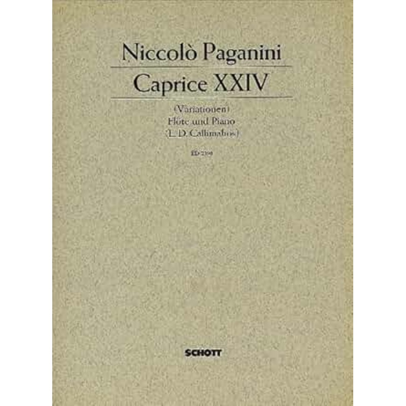 Caprice No. 24 (Flute and Piano)