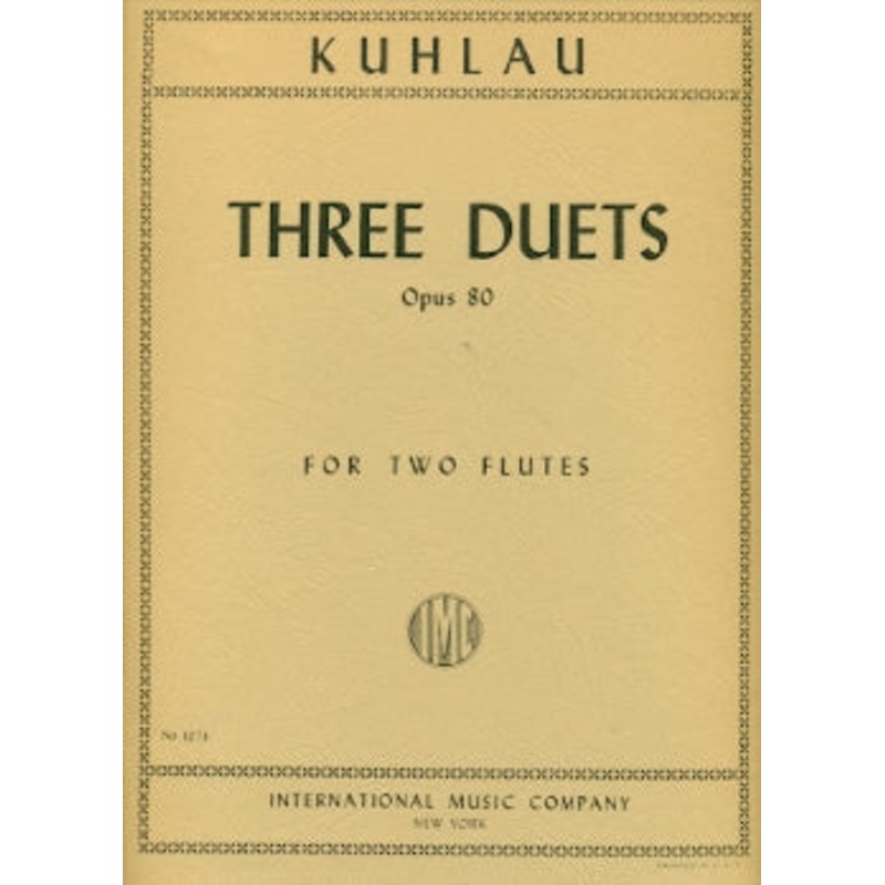 3 Duets Op. 80 (Two Flutes)