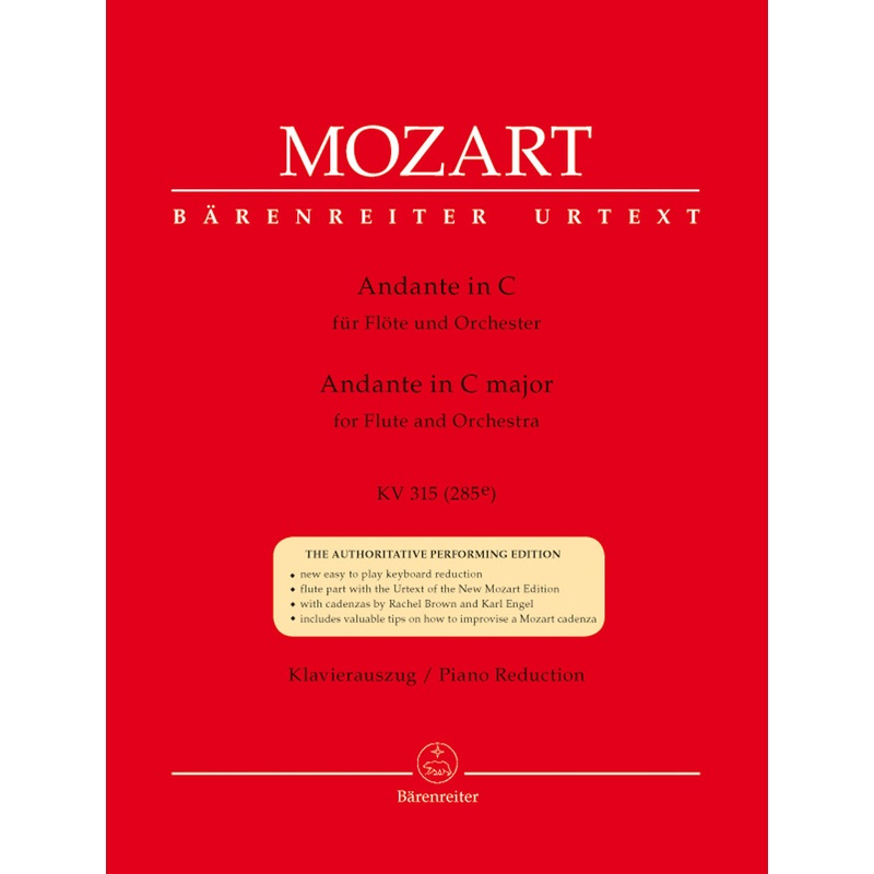 Andante in C Major, K315 (285e) (Flute and Piano)