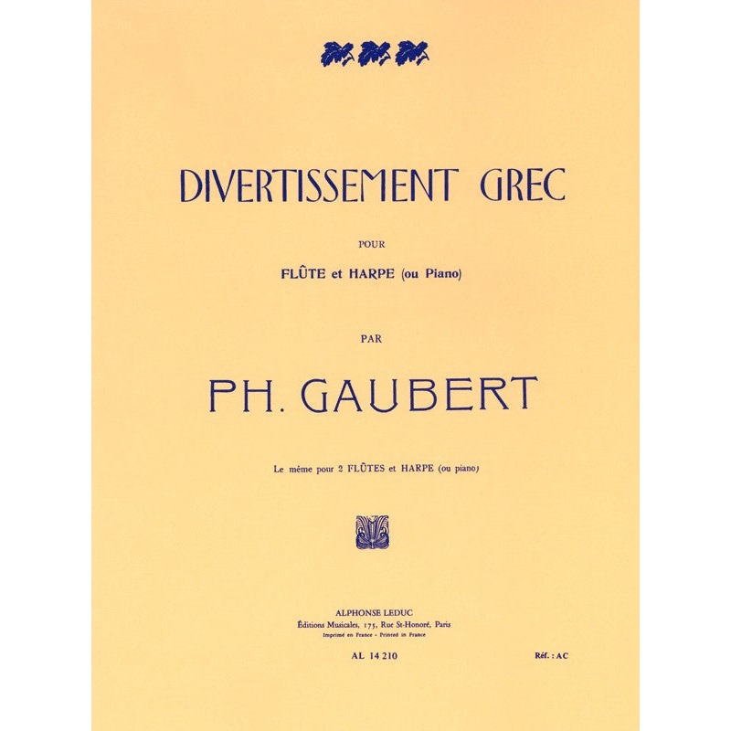 Divertissement Grec (Flute and Garp)