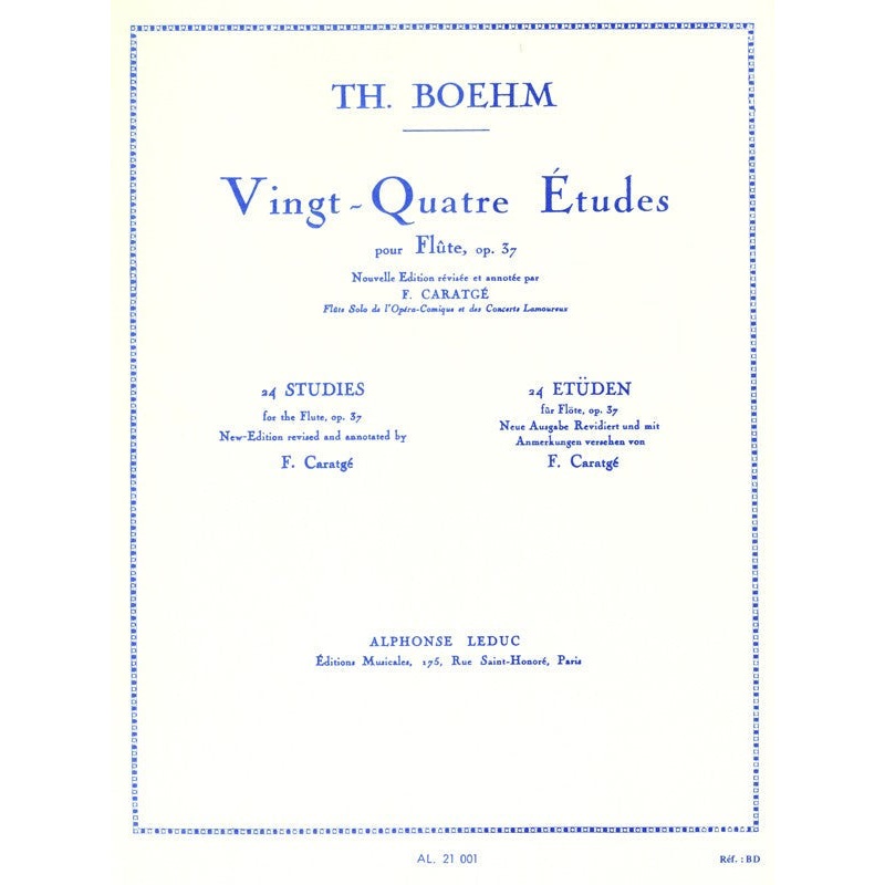 24 Studies For The Flute, Op.37
