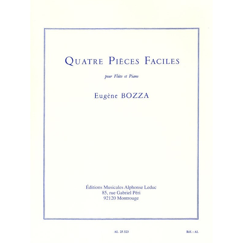 4 Pices Faciles (Flute and Piano)