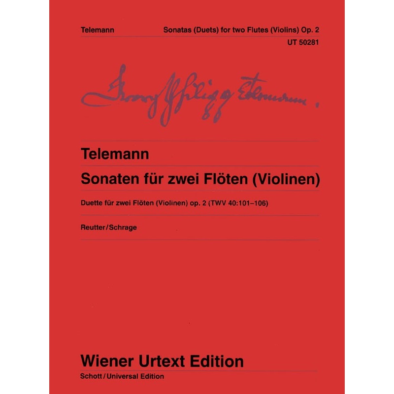 6 Sonatas for 2 Flutes, Op. 2