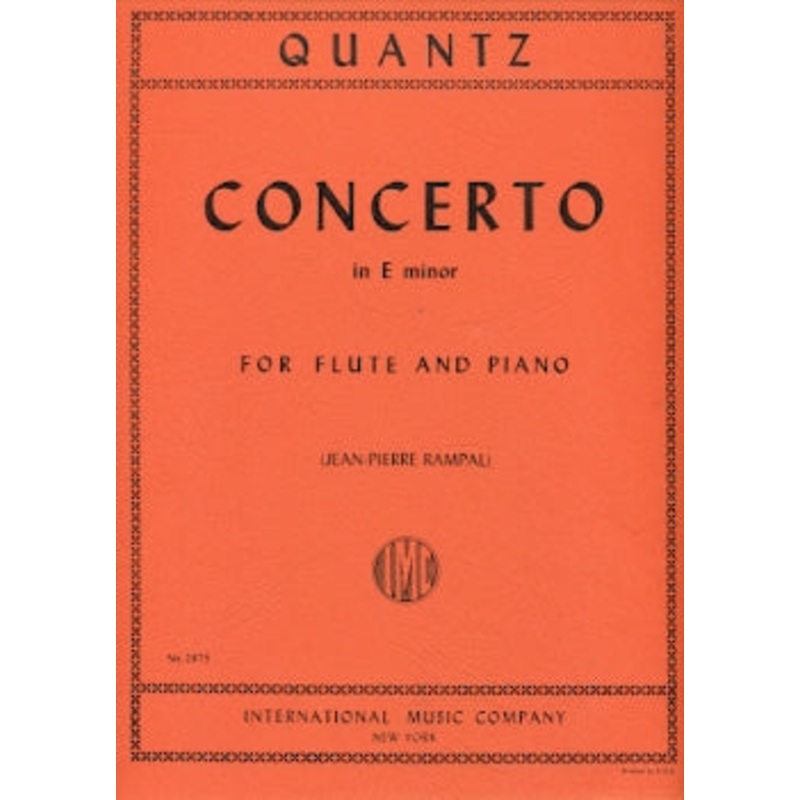 Concerto in E Minor (Flute and Piano)