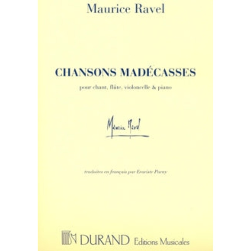 Chansons Madcasses (Voice, Flute, Cello, Piano)