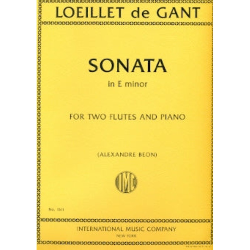 Sonata in E minor (Two Flutes)