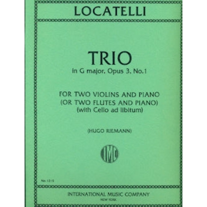 Trio in G Major, Op. 3 No. 1 (Two Flutes)