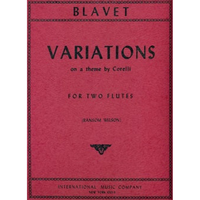 Variations on a Theme by Corelli (Two Flutes)