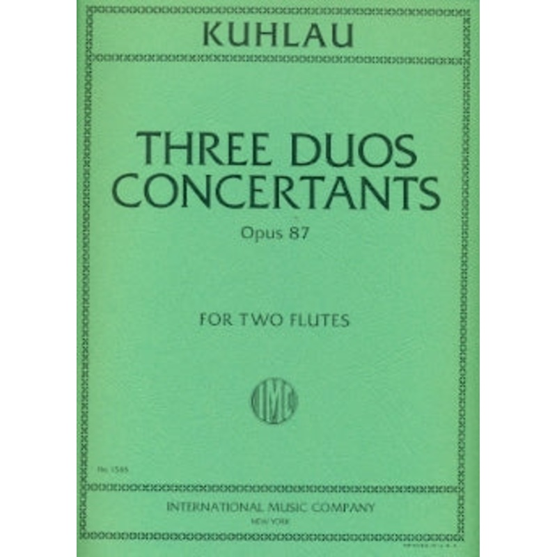 3 Grands Duos Concertants, Op. 87 (Two Flutes)