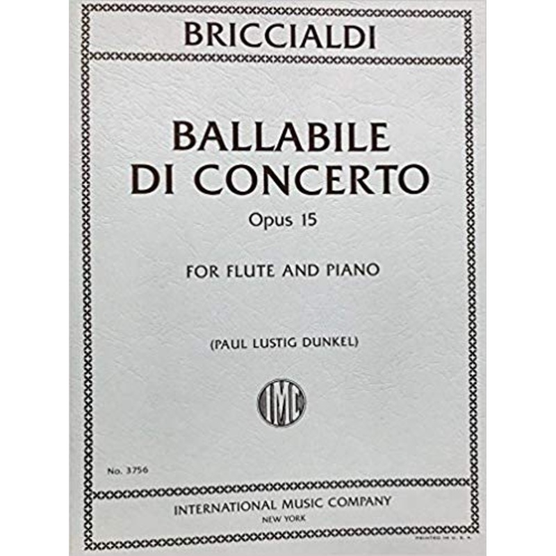 Ballabile Di Concerto, Opus 15 (Flute and Piano)