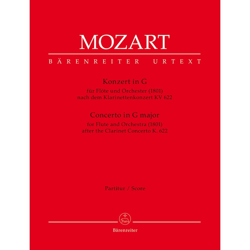 Concerto in G major (After the Clarinet Concerto) K622 (Full Score)