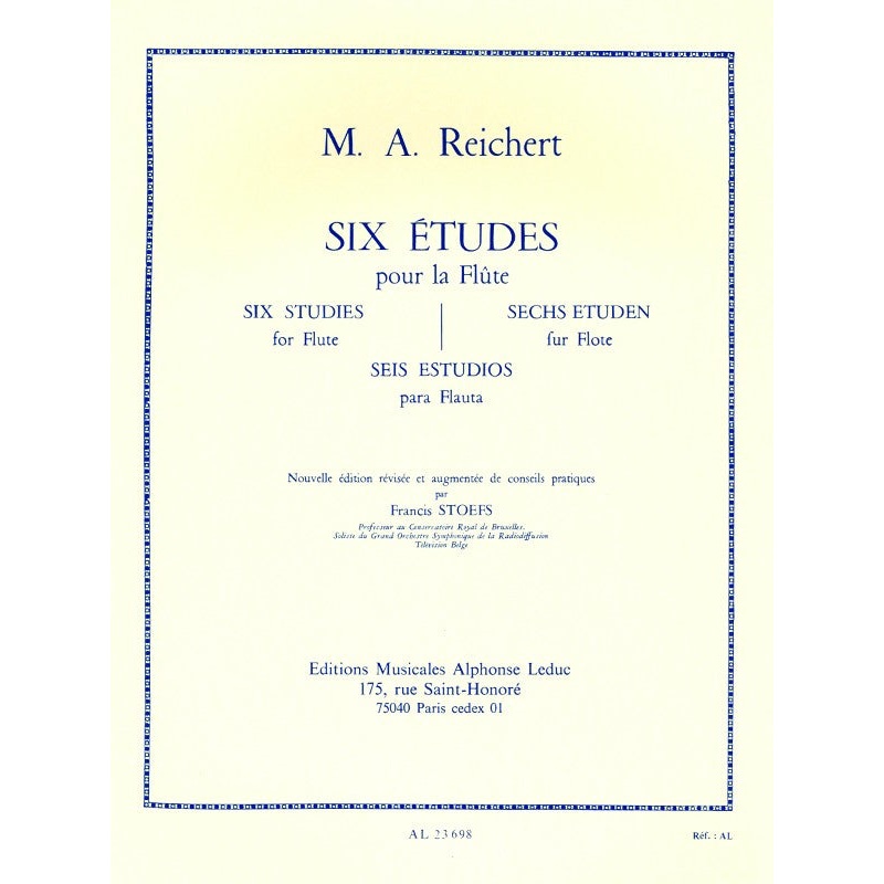 Matthieu Andr Reichert: 6 Etudes (Flute solo)