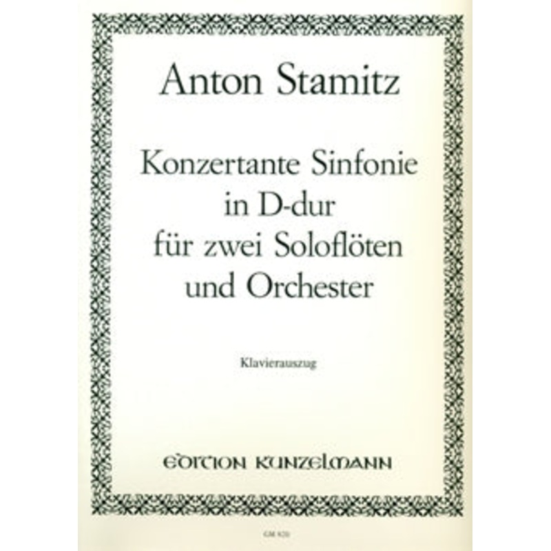 Sinfonia Concertante in D Major – 2 Flutes and Piano