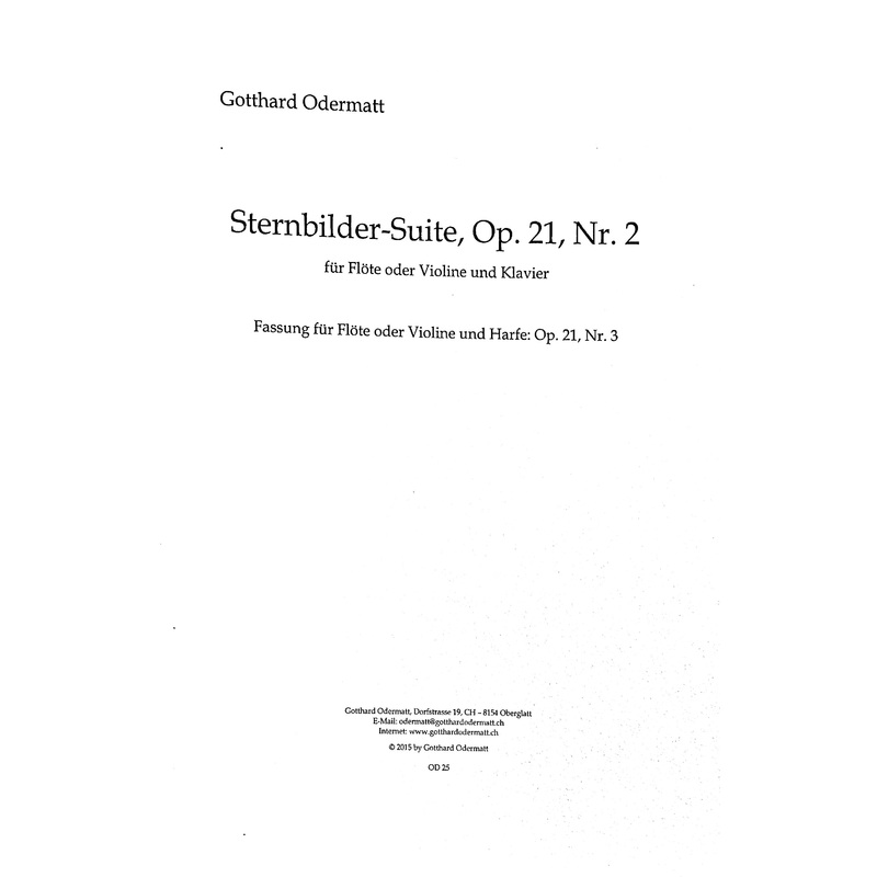Sternbilder-Suite, Op. 21 (Flute and Piano)