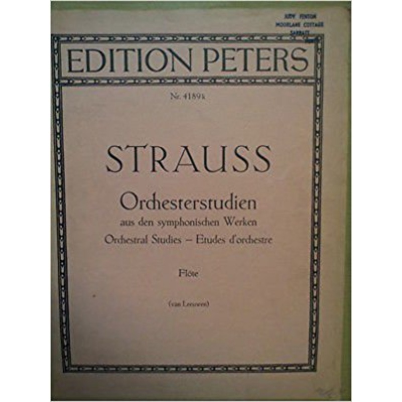 Strauss – Orchestral Studies from the Symphonic Works