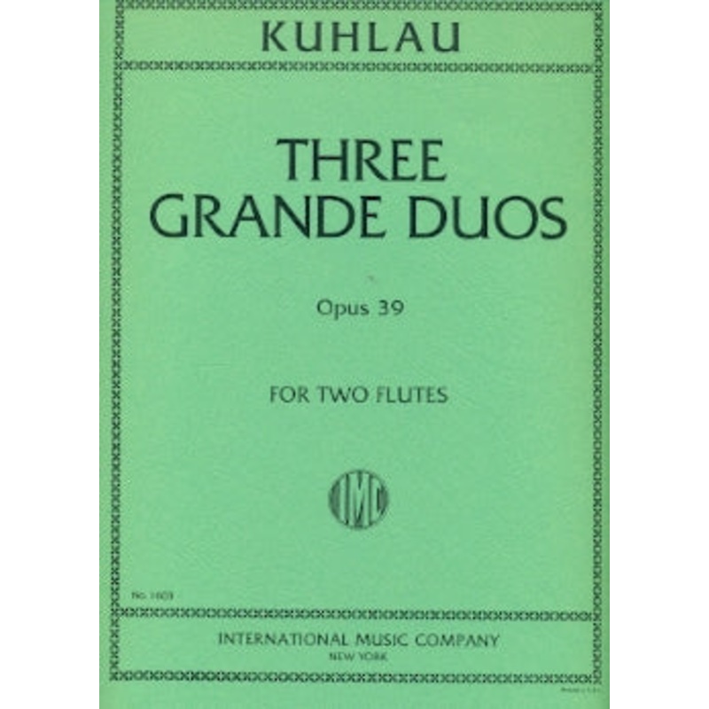 Three Grande Duos, Op. 39