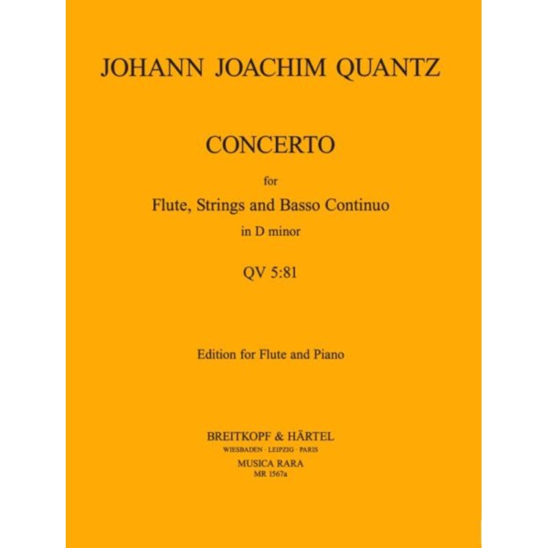 Flute Concerto in D minor QV 5:81 (Full Score)