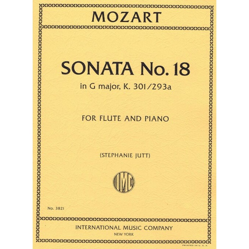 Sonata No. 18 in G major, K. 301/293a (Flute and Piano)