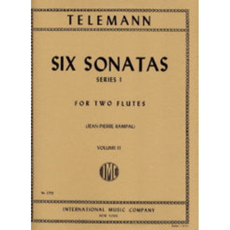 Six Sonatas, Series 1 – Volume 2 (Two Flutes)