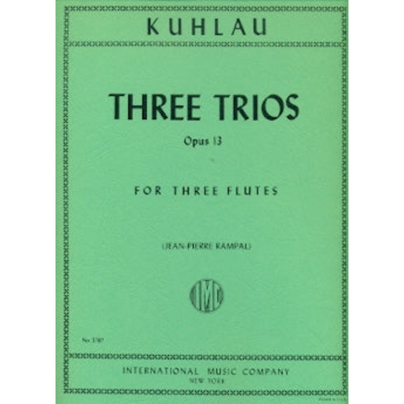 Three Trios, Op. 13 (Three Flutes)