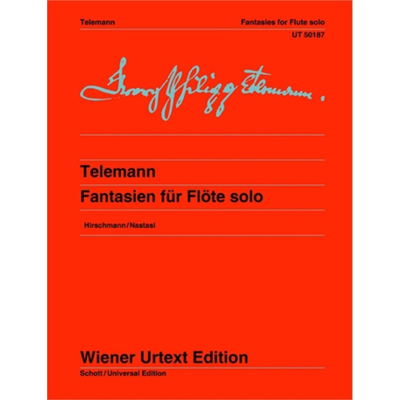 12 Fantasias, TWV 40:2-13 – Urtext (Flute Alone)