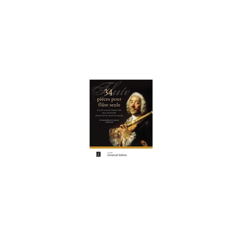 34 Flute Solos from the 18th century (Flute Alone)