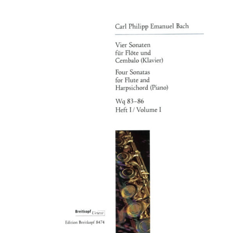 4 Sonatas (Wq. 83 – Wq. 86), Volume 1 (Flute and Piano)