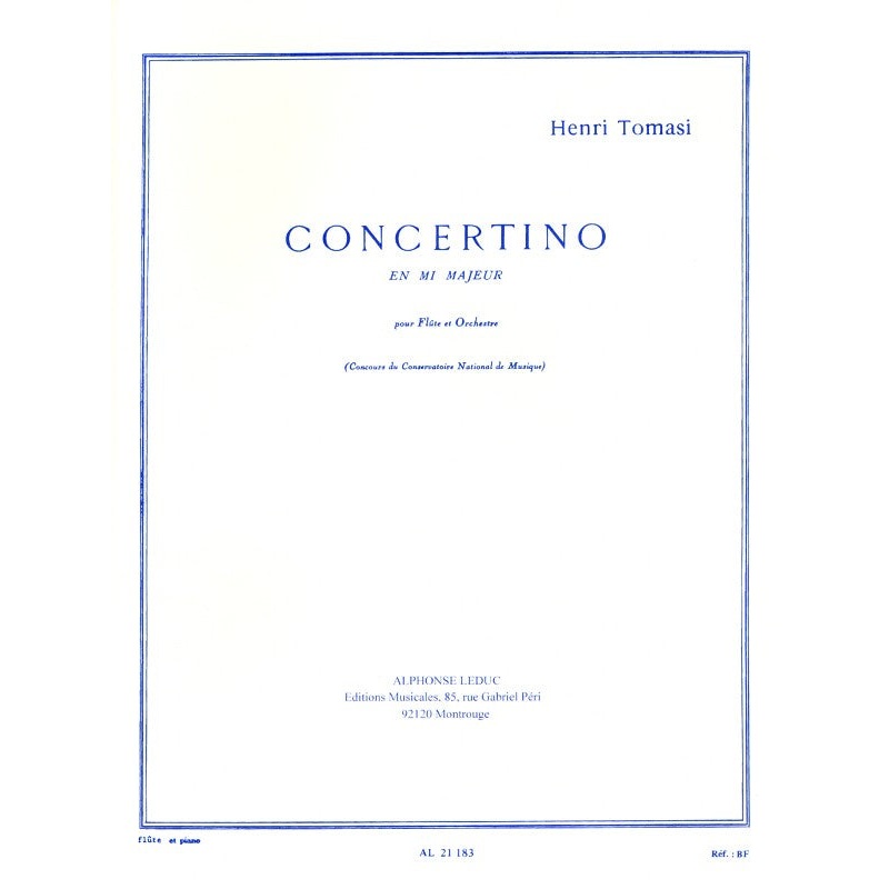 Concertino in E major (Flute and Piano)