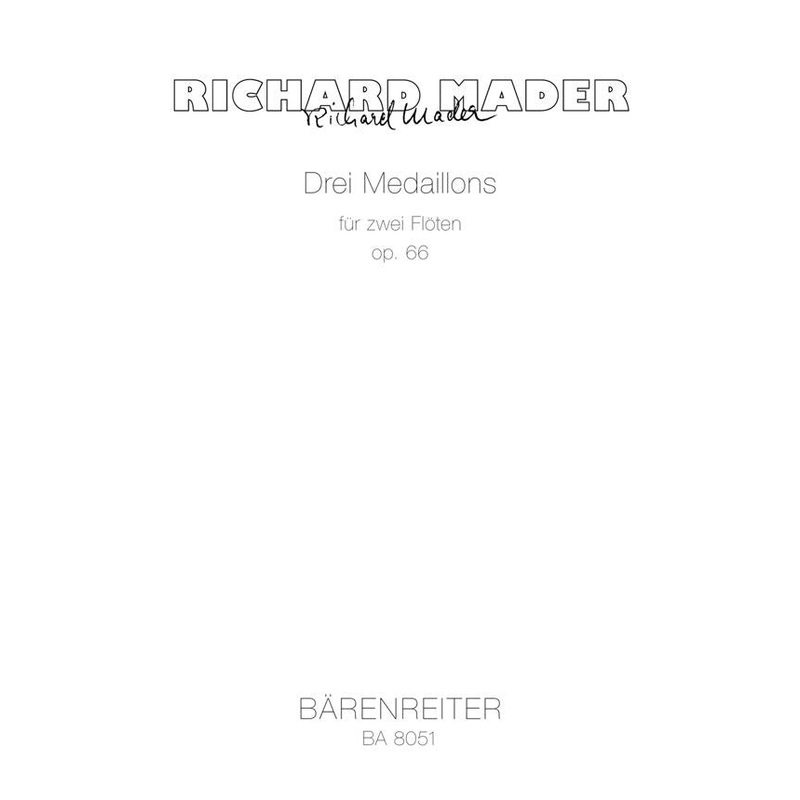 Drei Medaillons for two Flutes