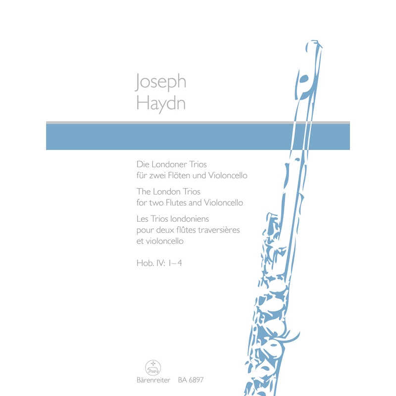London Trios Hob. IV:1-4 for 2 Flutes & Violoncello