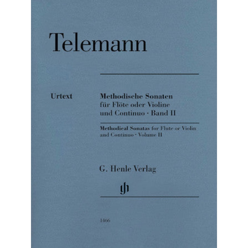 Methodical Sonatas for Flute or Violin and Continuo  Volume 2 (Flute and Piano)