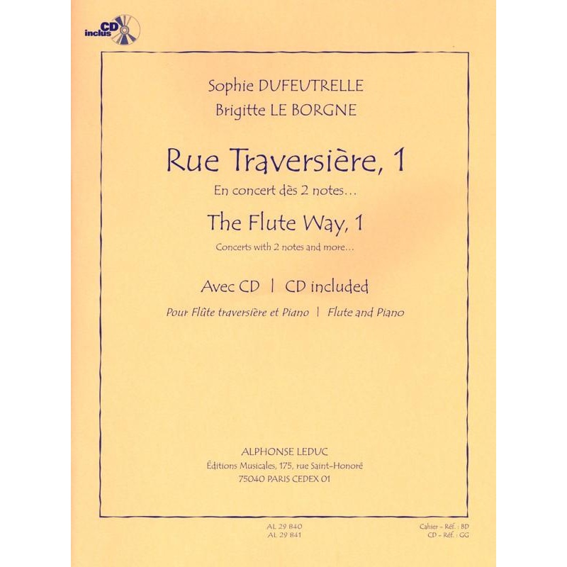 Rue Traversiere, The Flute Way Vol. 1 (Studies and Etudes)