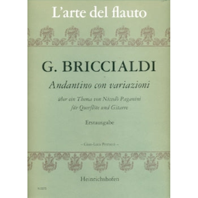 Andantino con Variazioni (on Paganini) (Flute and Guitar)