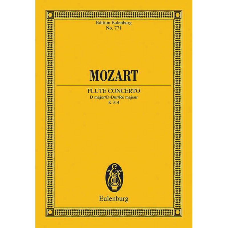 Concerto No. 2 in D Major, K314 (Study Score)